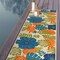 World Rug Gallery Tropical Floral Leaves Indoor/Outdoor Runner Rug 2'x7' Multi 9018MULTI2X7 - alternate 8